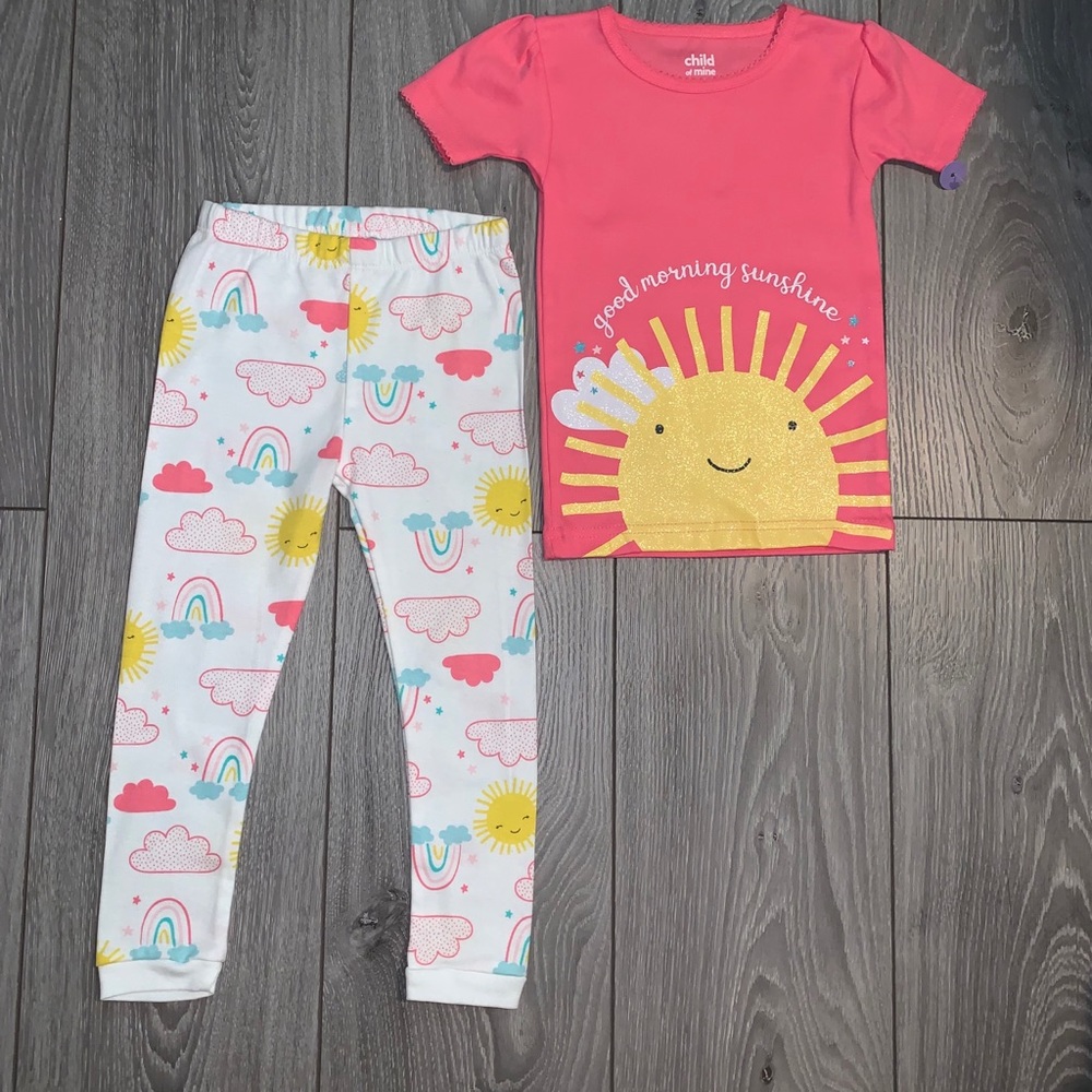 NEW Girl’s Sunshine Cotton PJ Set - 2T